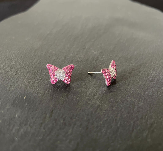 Cubic Zirconia Butterfly Stud Earrings image 1