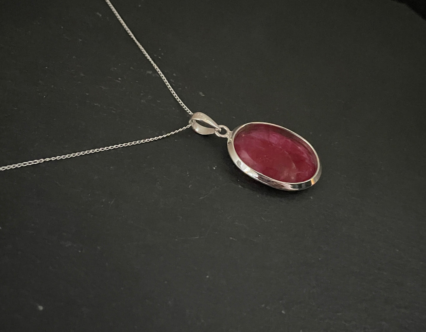 Ruby Oval Pendant image 3