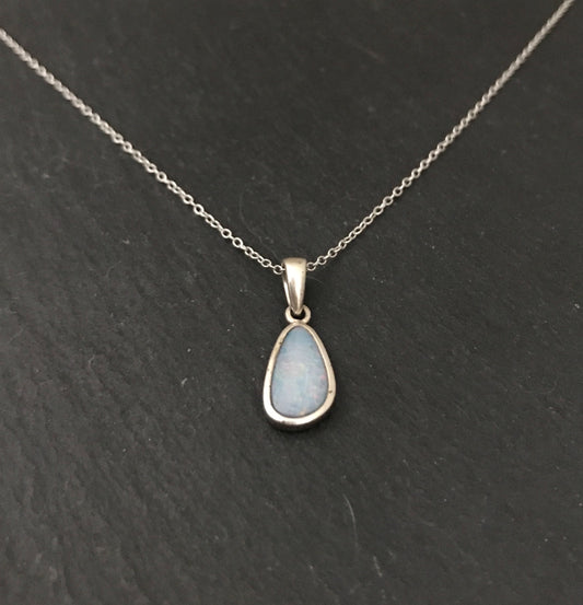 Opal Doublet Oval Pendant image 1