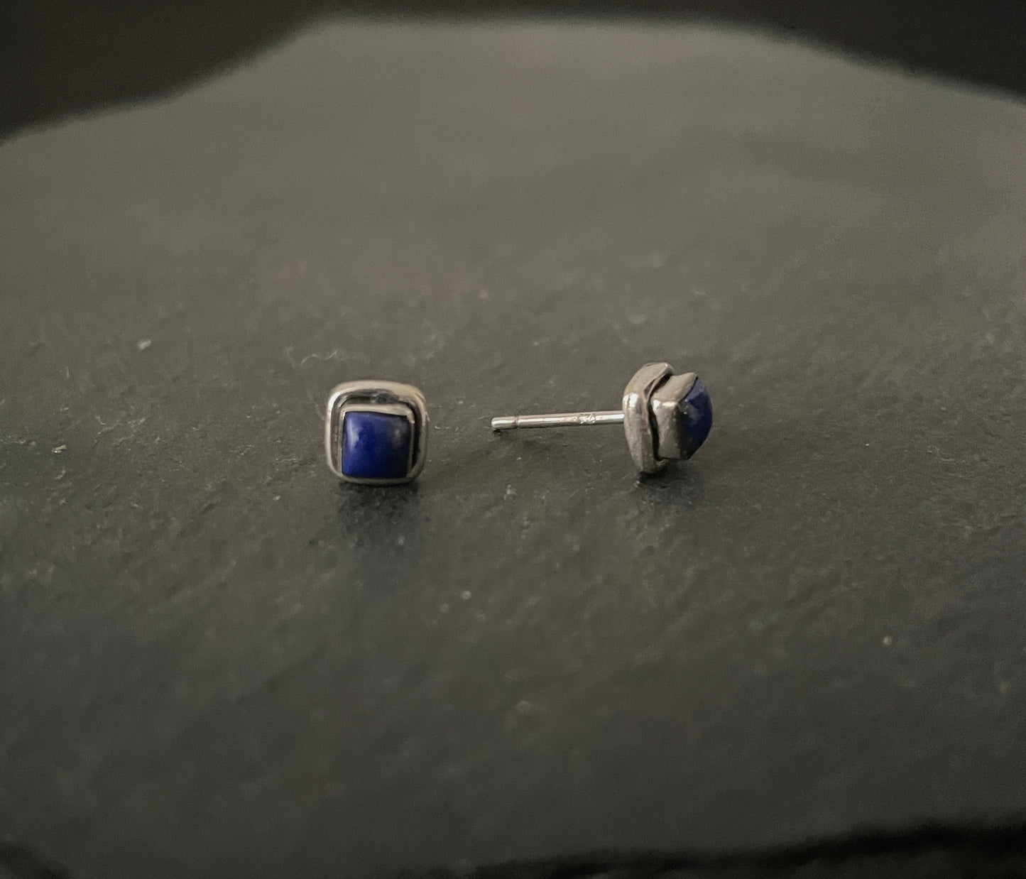 Lapis Lazuli Square Studs image 1