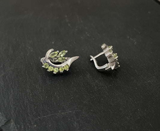 Peridot Stud Earrings image 1