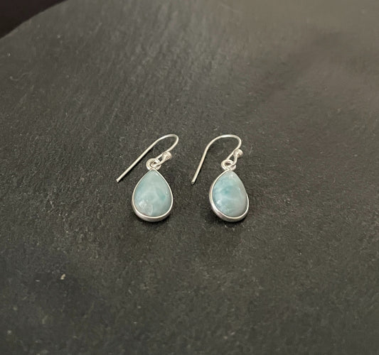 Larimar Teardrop Earrings image 1