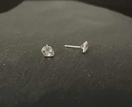 Blue Topaz Teardrop Studs image 1