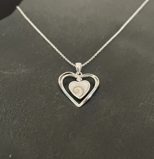 Shiva Shell Heart Pendant image 1