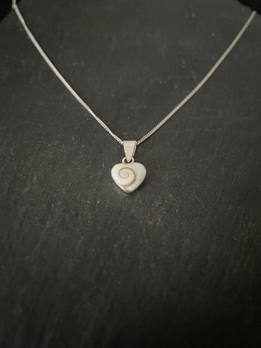 Shiva Shell Heart Pendant image 1