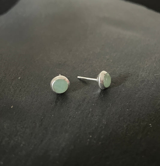 Emerald Stud Earrings image 1