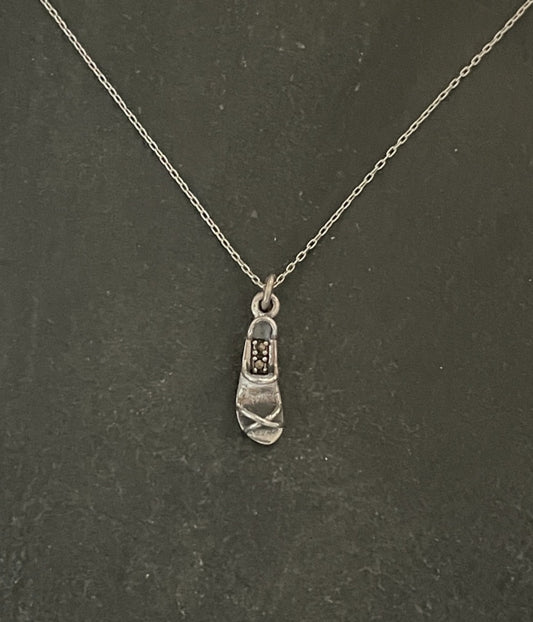 Marcasite Shoe Pendant image 1