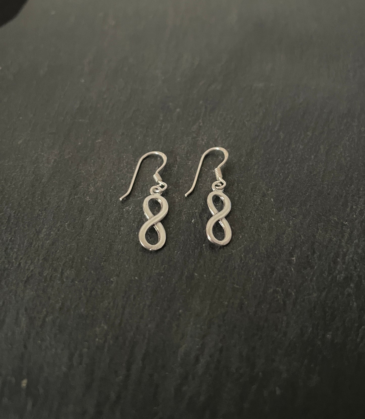 Silver Infinity Earrings image 1