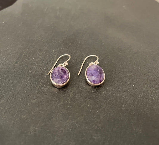 Sapphire Oval Earrings image 1