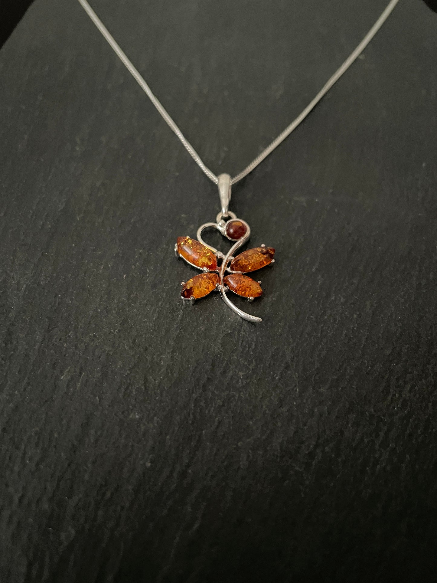 Amber Butterfly Pendant image 1