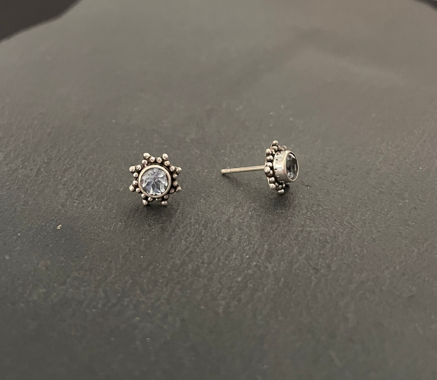 Blue Topaz Studs image 1