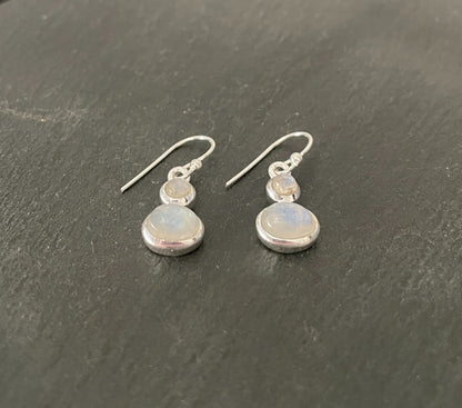 Moonstone and Silver Earrings image 1