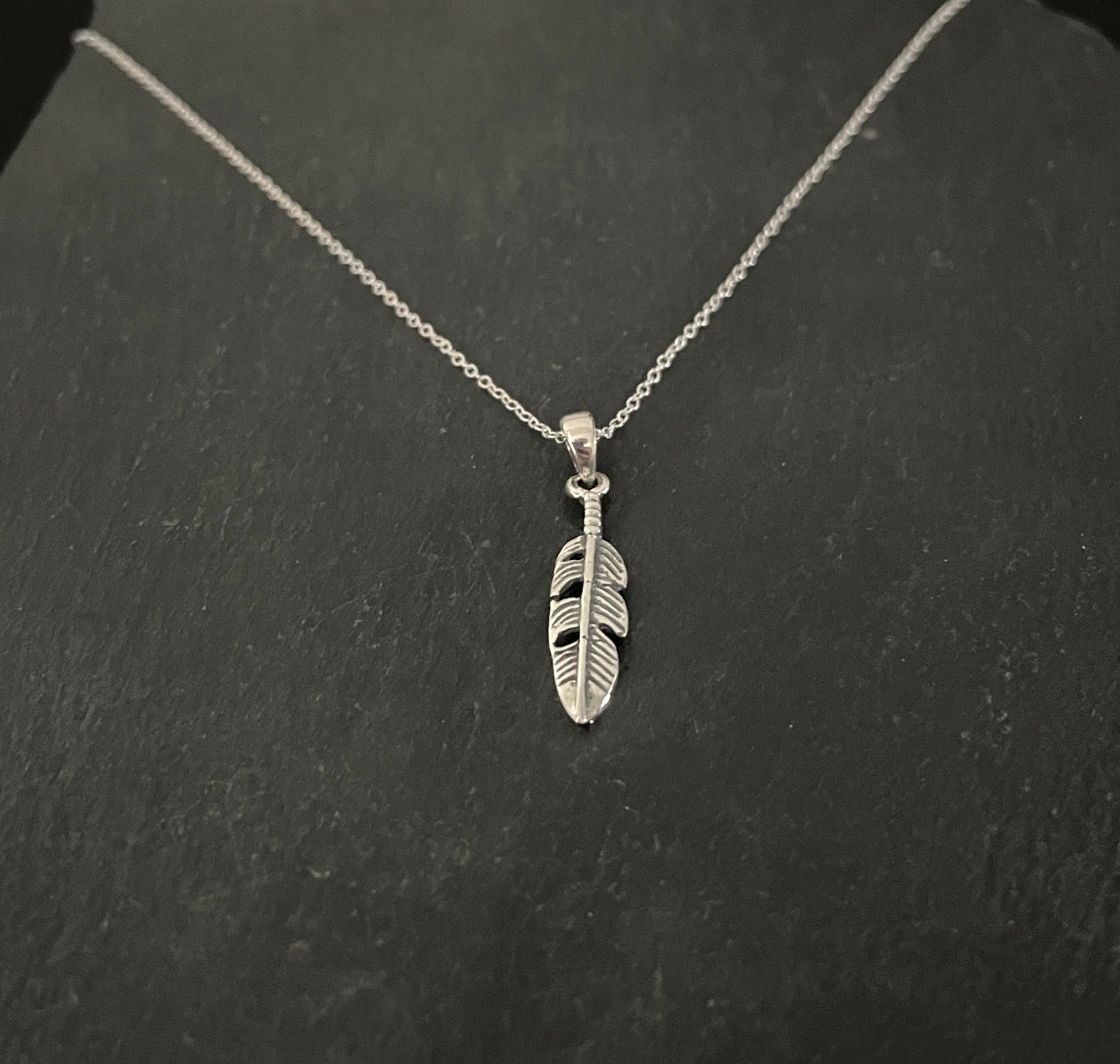 Silver Feather Pendant image 1