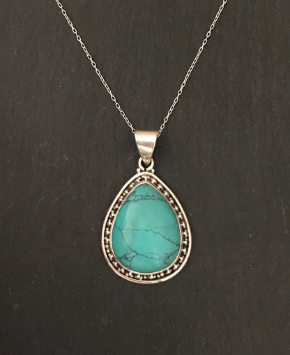 Teardrop Turquoise Pendant image 0