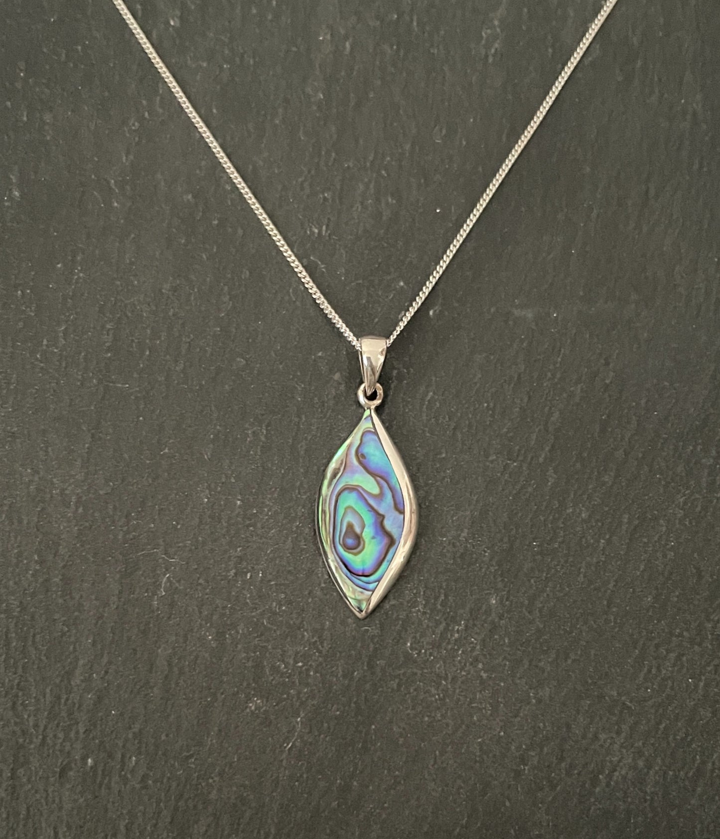 Paua Shell and Silver Pendant image 0