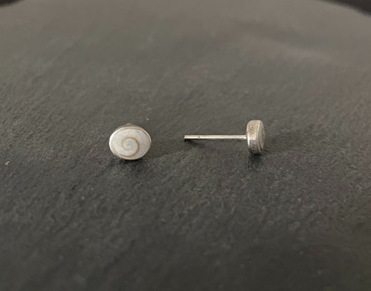 Shiva Shell Oval Stud Earrings image 1