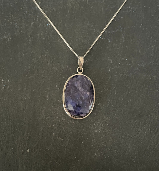 Sapphire Oval Pendant image 0