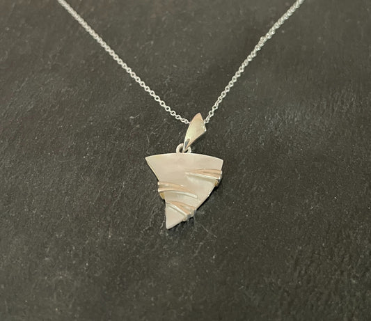 Mother of Pearl and Silver Pendant image 1