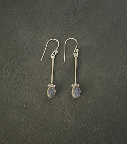 Labradorite and Silver Earrings image 0