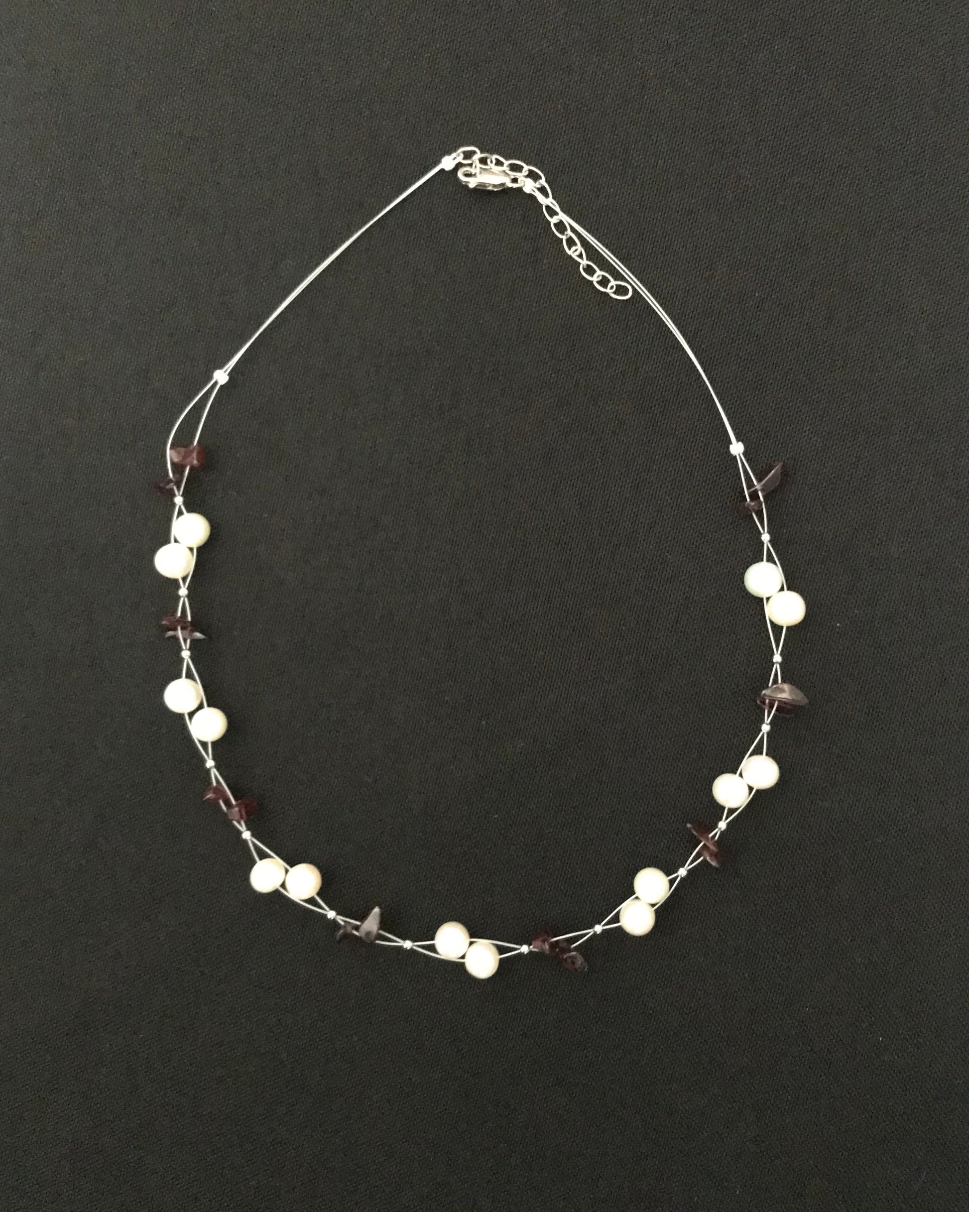 Pearl and Gemstone Necklace image 2