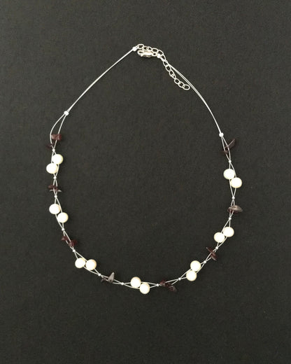 Pearl and Gemstone Necklace image 2