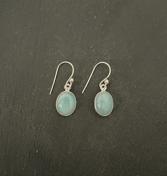 Larimar Oval Earrings image 0