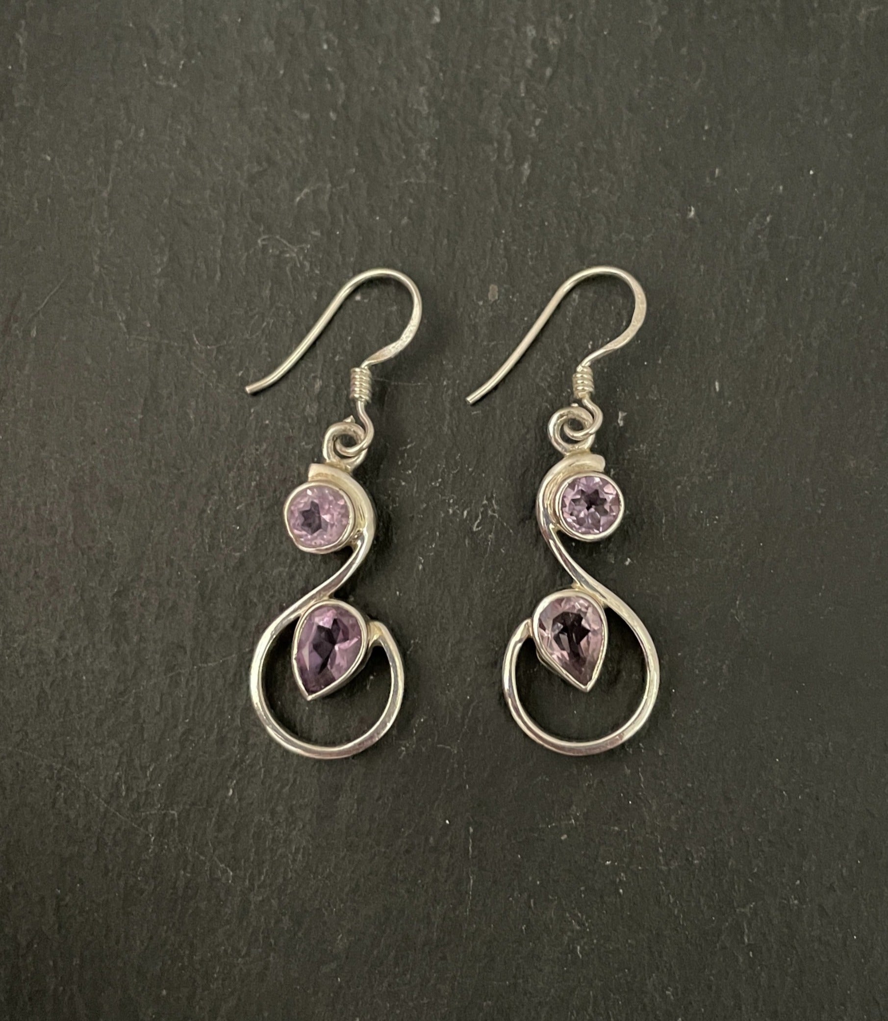 Amethyst Drop Earrings image 0