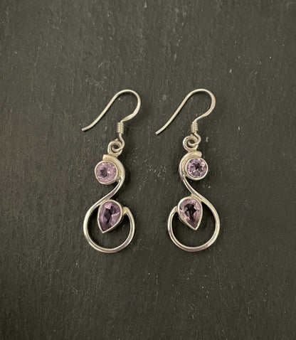 Amethyst Drop Earrings image 0