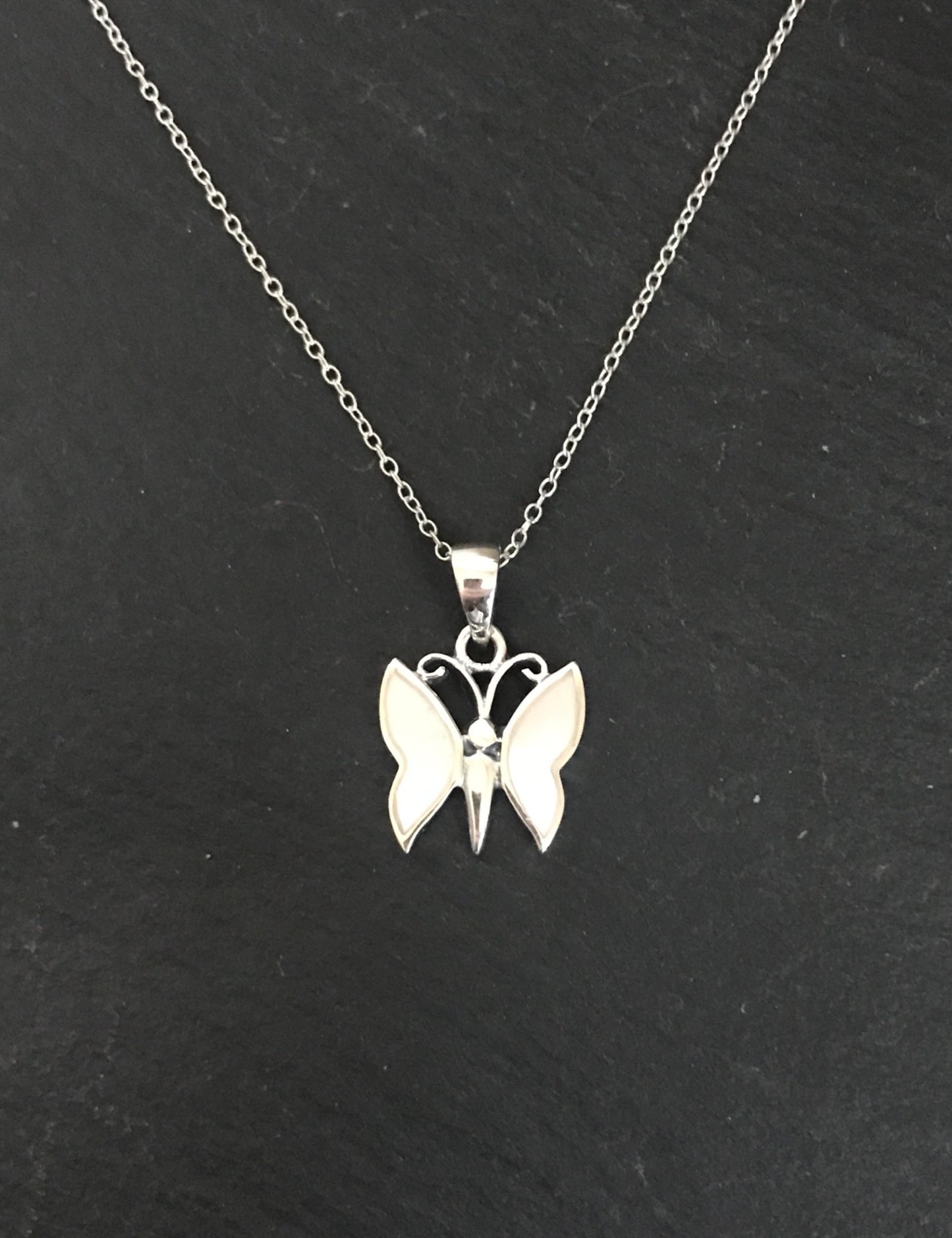 Mother of Pearl Butterfly Pendant image 0