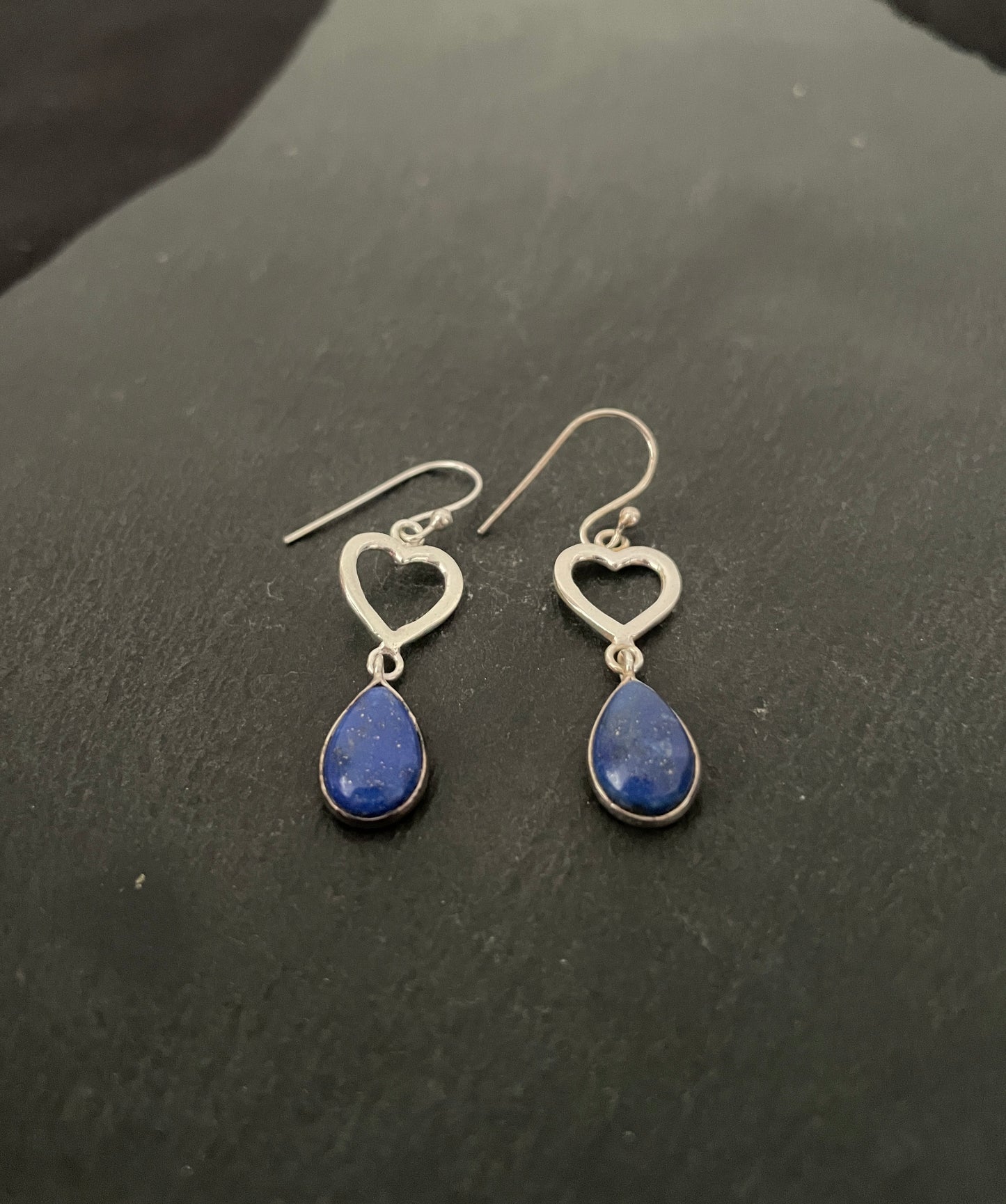 Lapis Lazuli and Silver Earrings image 1