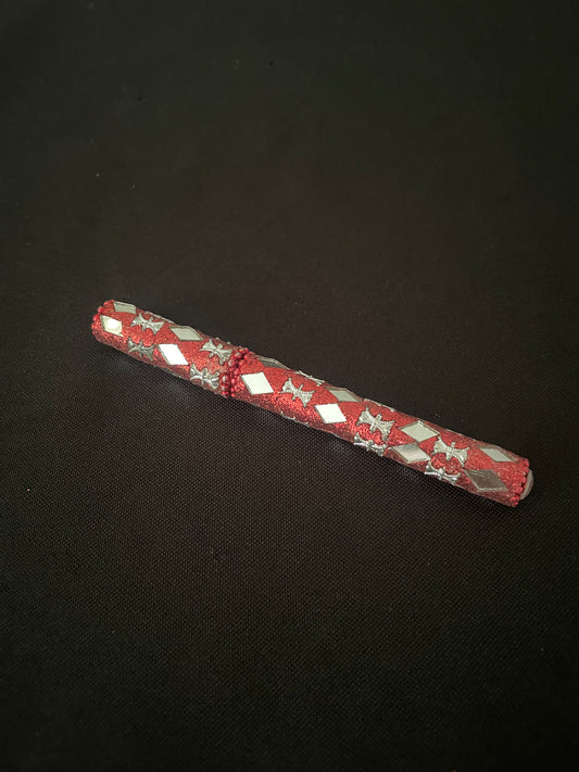 Red Glitter Pen image 0