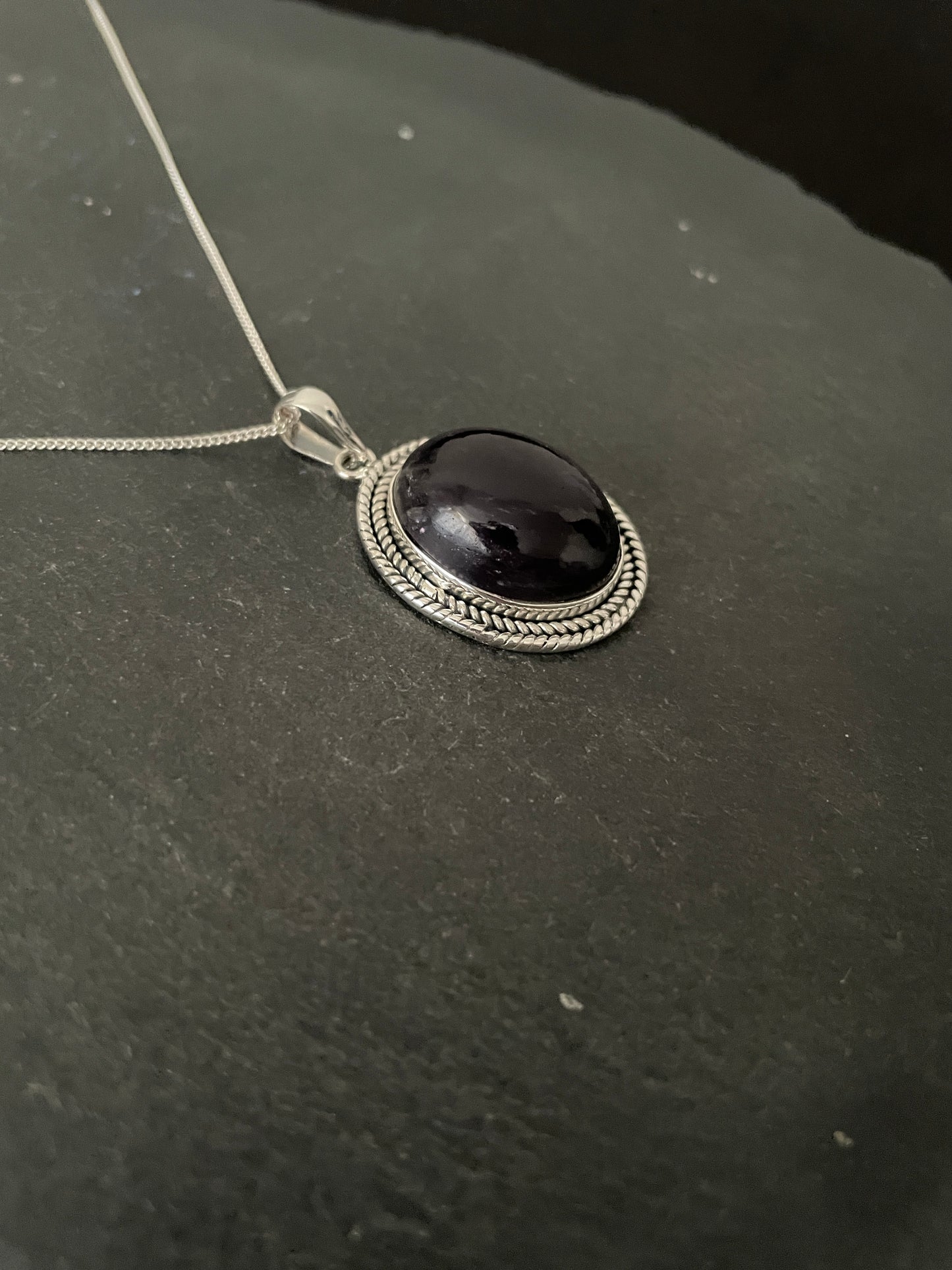 Amethyst Oval Pendant image 1