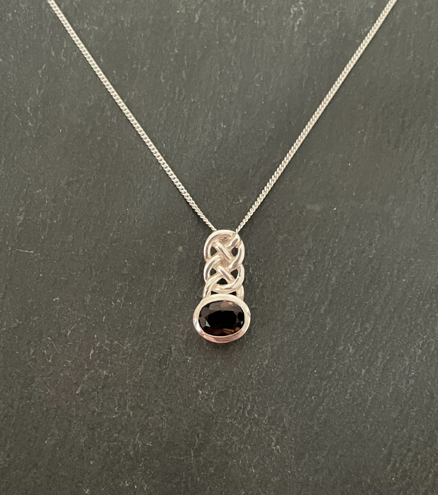 Smokey Quartz and Silver Pendant image 0