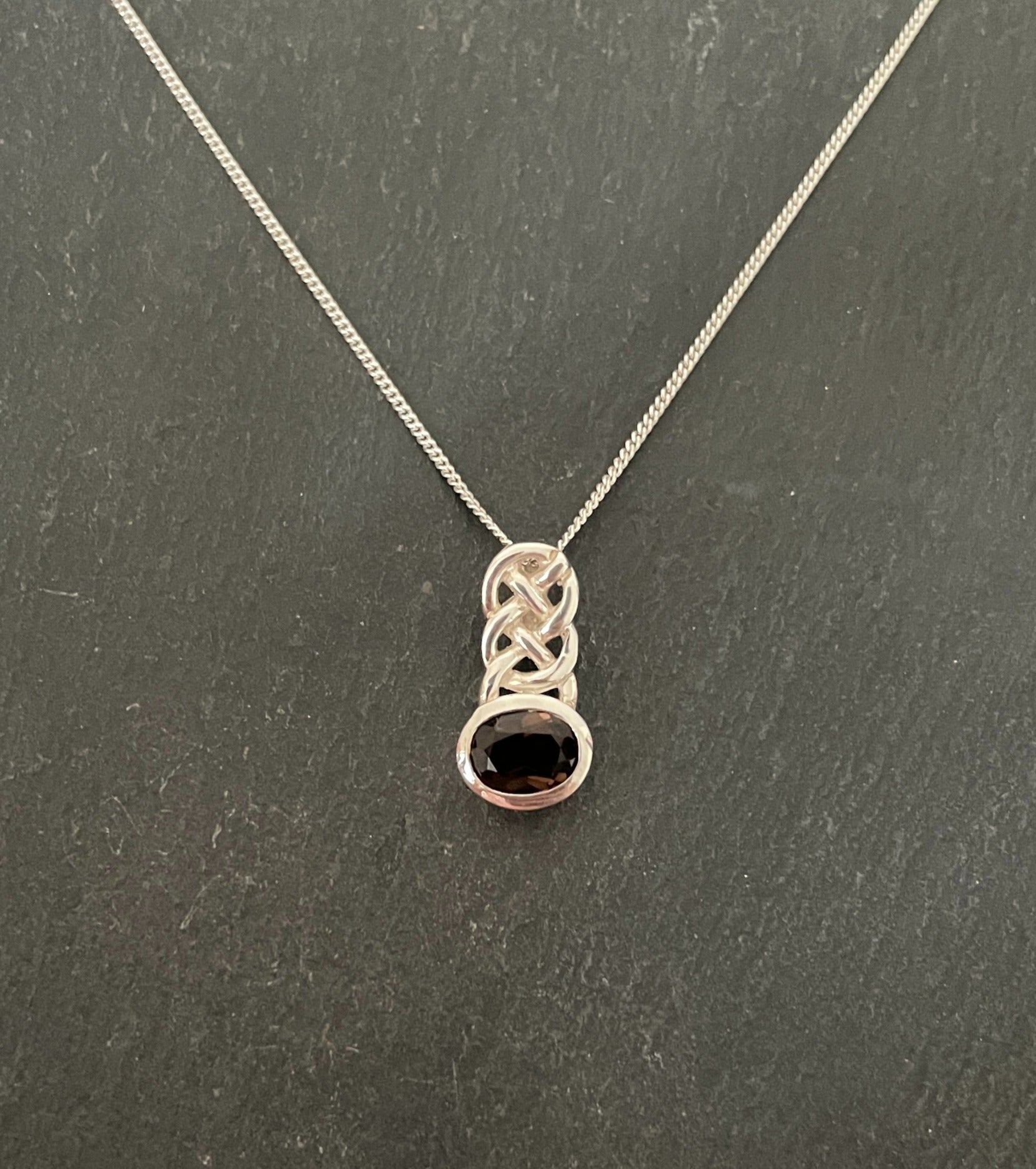 Smokey Quartz and Silver Pendant image 0