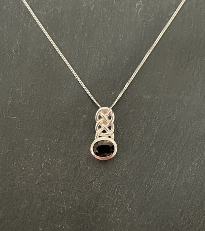 Smokey Quartz and Silver Pendant image 0