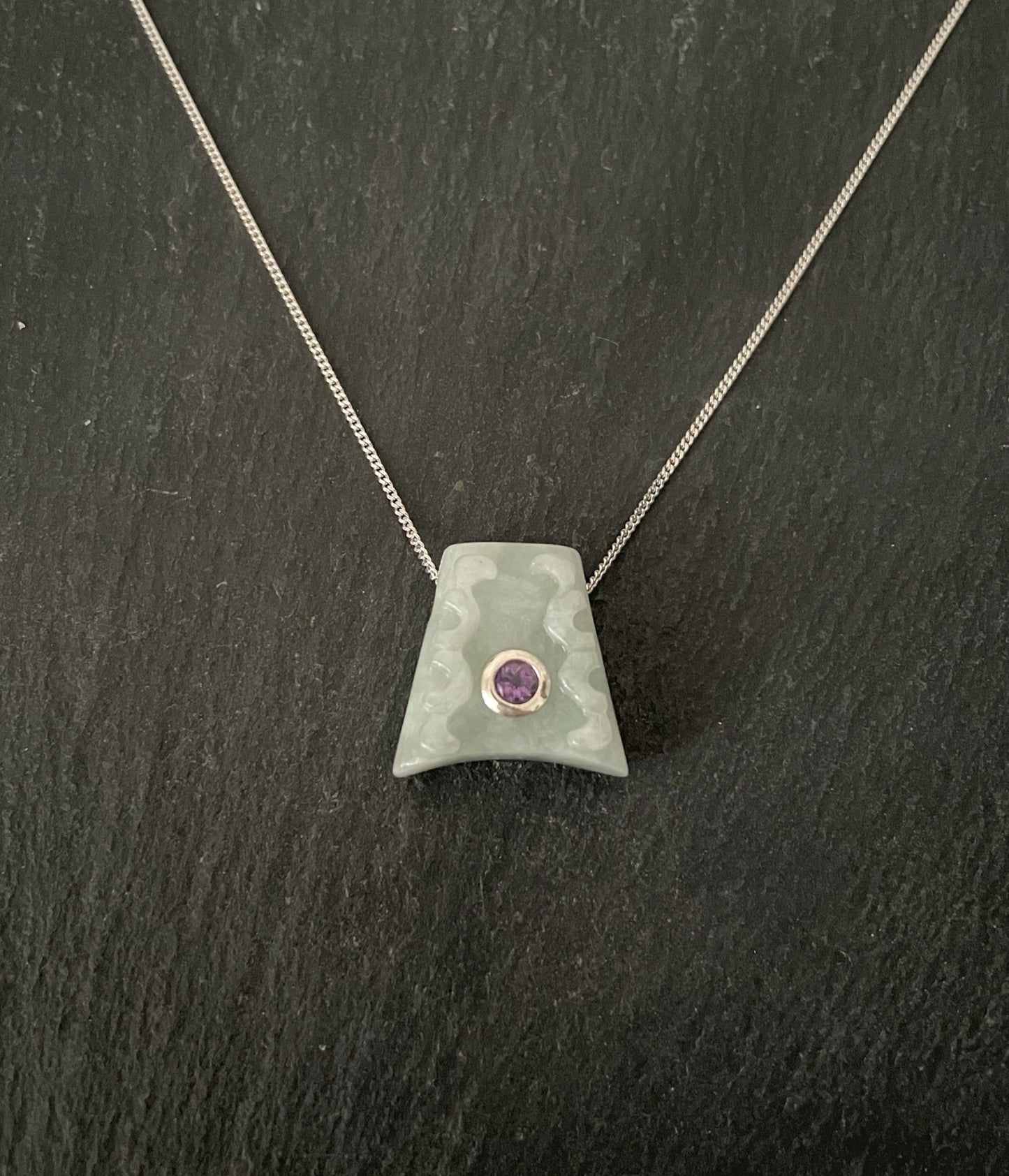 Jade and Amethyst Pendant image 0
