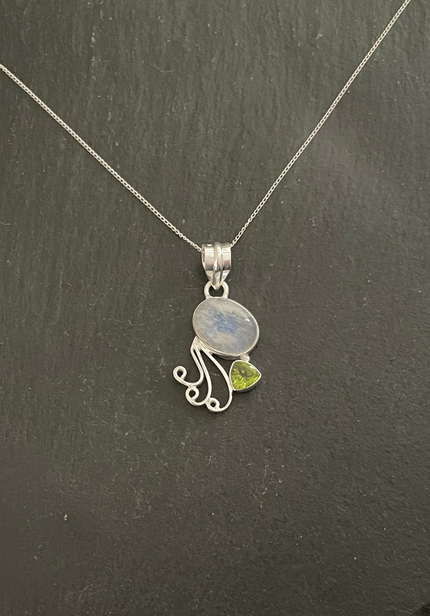 Two Stone Moonstone Pendant image 2