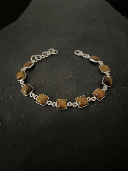 Square Tiger's Eye Bracelet image 0
