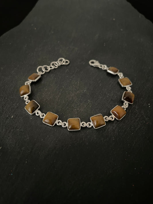 Square Tiger's Eye Bracelet image 0
