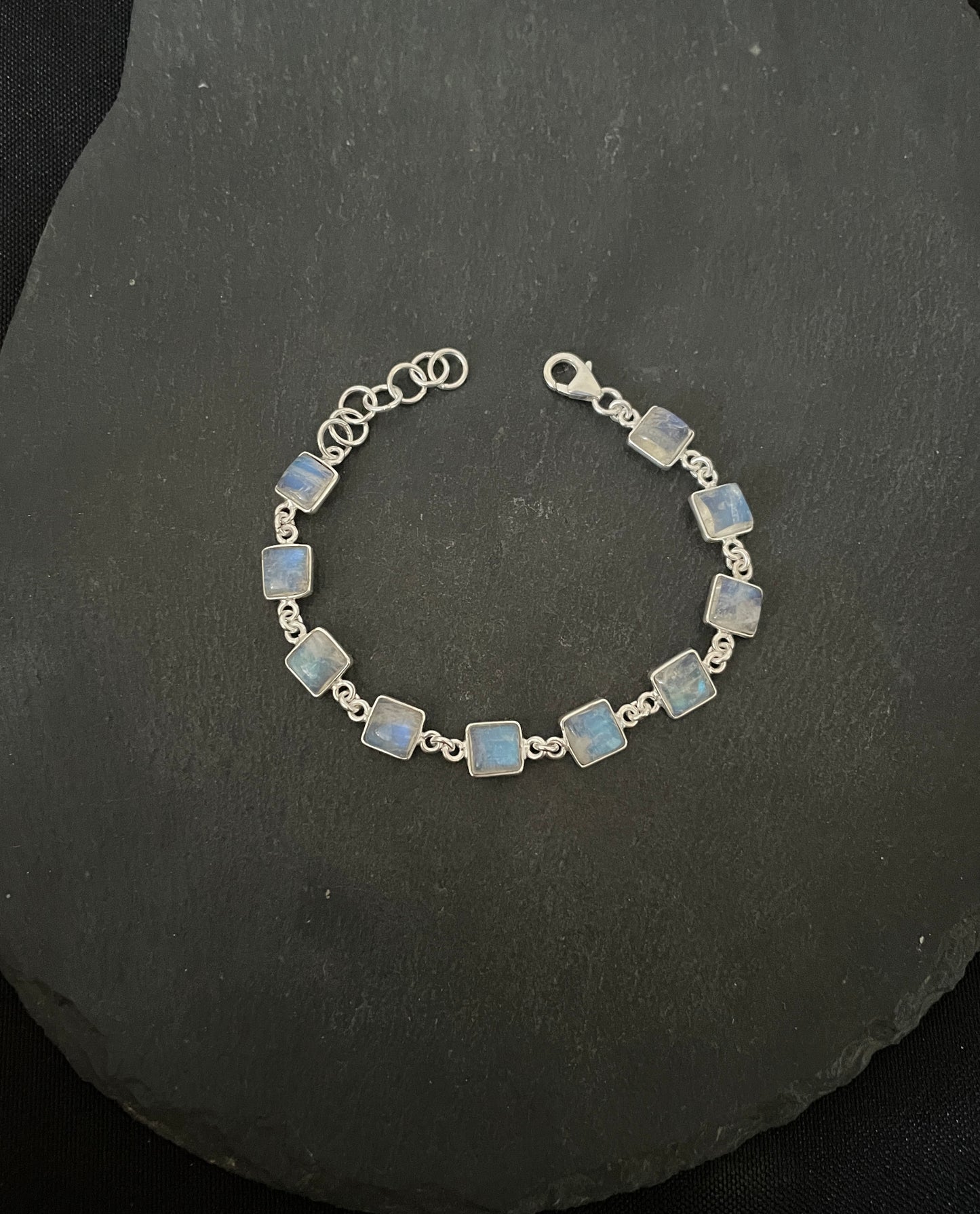 Square Moonstone Bracelet image 2