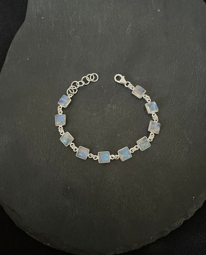 Square Moonstone Bracelet image 2