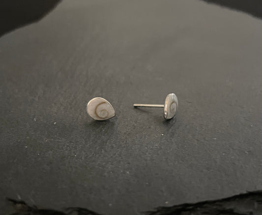 Shiva Shell Teardrop Stud Earrings image 1