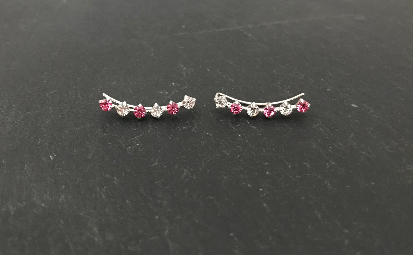 Cubic Zirconia Single Row Ear Climbers image 0