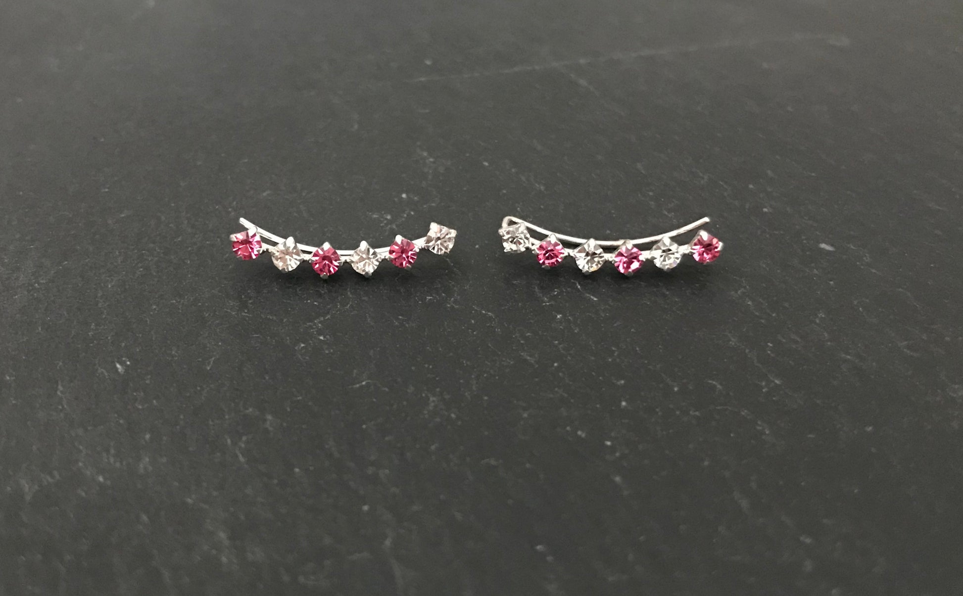 Cubic Zirconia Single Row Ear Climbers image 0