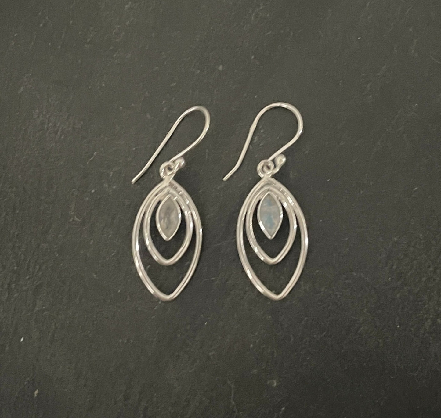 Moonstone and Silver Earrings image 0