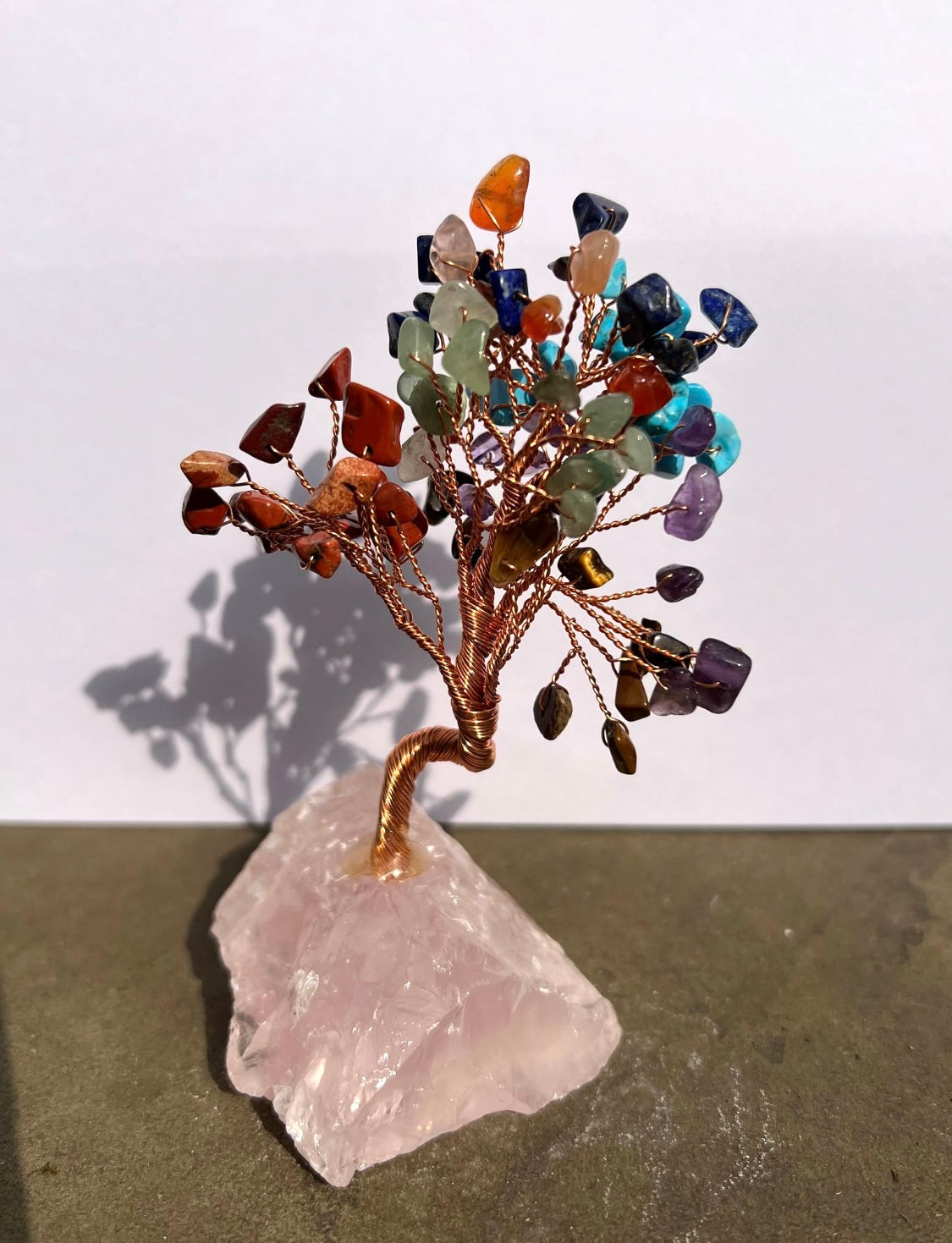 Gemstone Trees on Rose Quartz Base image 7