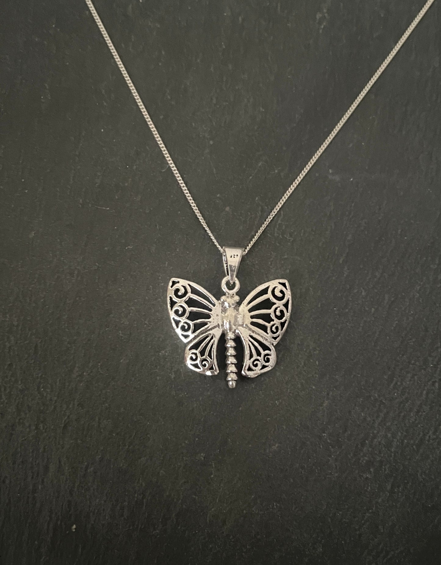 Silver Butterfly Pendant image 0
