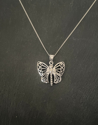 Silver Butterfly Pendant image 0