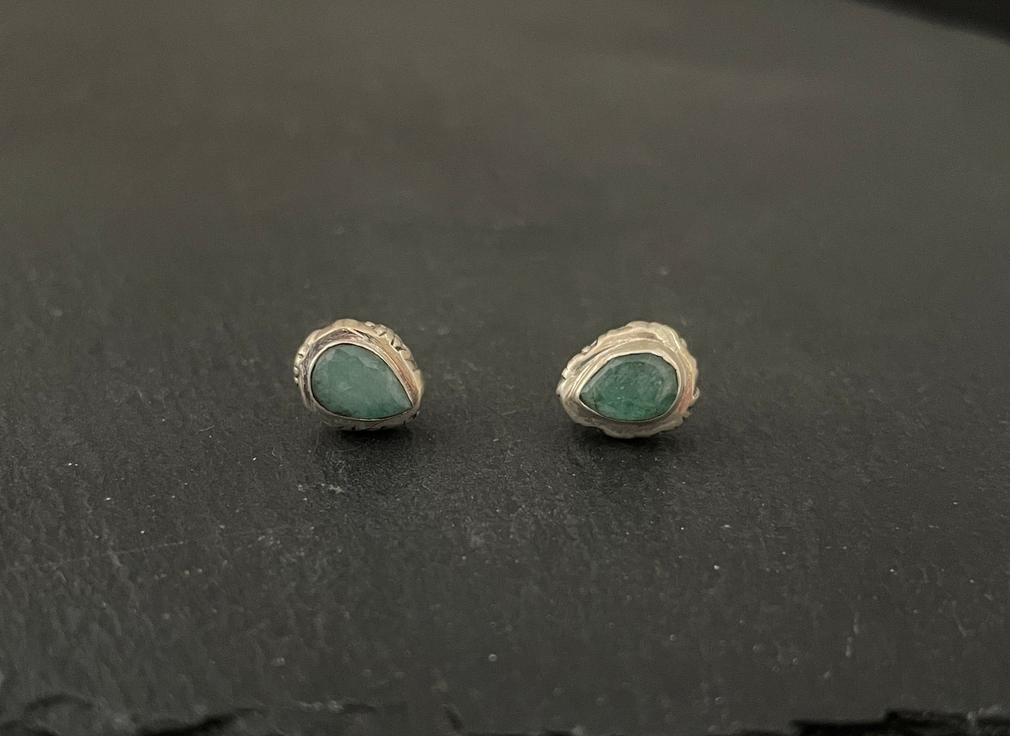 Emerald Stud Earrings image 0