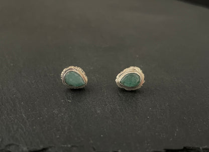 Emerald Stud Earrings image 0